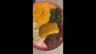 Бюджетный ужин | Картофельный салат, курица барбекю с медом, кукурузный хлеб с медом | Вот что ну...