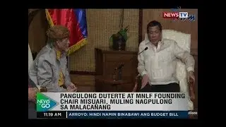NTG: Pangulong Duterte at MNLF Founding Chair Misuari, muling nagpulong sa Malaca&ntilde;ang