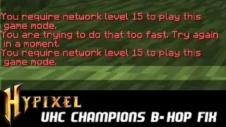 Hypixel UHC Champions B-hop Fix! (Explaining How The Fix Works)