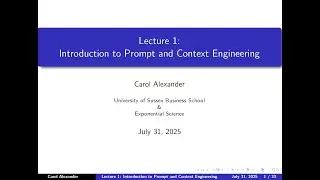 Lecture 1: Introduction to Prompt and Context Engineering (Part 2: How LLMs Learn)