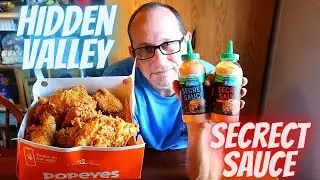 Hidden Valley Ranch Secret Sauce Review With Popeyes Chicken
