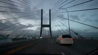 North Delta to North Vancouver Evening Drive - British Columbia・4K HDR
