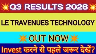 Ixigo Q3 Results 2026🔴Le Travenues Technology Results🔴Ixigo Share News🔴Le Travenues Technology Share