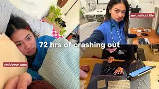 med school study vlog 🙇🏻&zwj;♀️ residency apps, deadline season & late nights