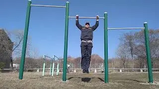 A vigorous workout from the soul to the body. Flag on the fire truck from the stairs.