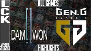 DWG vs GEN Highlights ALL GAMES | LCK Spring 2020 W2D3 | Damwon Gaming vs Gen.G