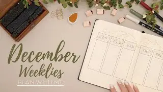 2021 December Weeklies Setup | Easy Bullet Journal | December Bujo | Christmas Lights Theme