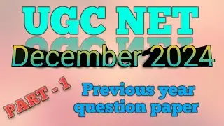 PART= 1 UGC NET JRF June 2015-2024 paper 2 हिन्दी previous year Question Paper ||