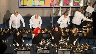 Arsis handbell ensemble playing Estonian folk song in TV