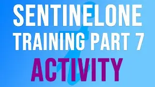 SentinelOne Training | Part 7 - ACTIVITY LOGS