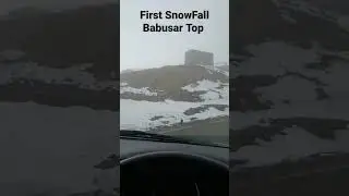 First SnowFall at Babusar Top winter season 2022 #snowfall #babusartop