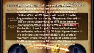 World of Warcraft will soon sell WoW Tokens