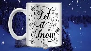 Let it snow SVG, Christmas SVG cut files