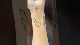 Angel wings tattoo 🔥#youtubeshorts #shorts #trending #viral #mehendidesign #stylishhenna #india#art