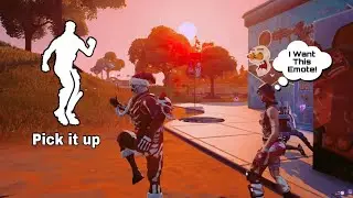 Pick it up Until Someone Mimics Me Crazy Emote Battle in Middle East Server ( Party Royale )