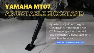 Yamaha MT07 Adjustable Kick Stand Install by Xitomer