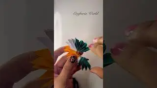 DIY Tricolor Paper Flower badge | Republic day craft |  #creative #shorts #origami #republicday