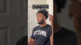HOW TO Properly Pick/Comb Your Hair Out #shorts #beauty #hairstyle