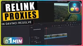 How to RELINK PROXIES for Media in Davinci Resolve