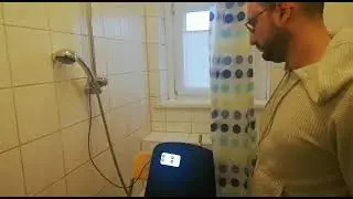 Smart Shower Works by Voice Commands ( Alexa , Okay Google) and Touch Screen