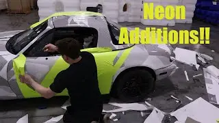 Neon Wrap on My Miata