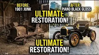 ASMR Restoration Reviving a 120 Year Old Ghost Mercedes Benz  From Rust to Mirror!