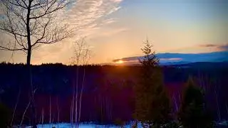 2 minute Relaxing Sunset Time-lapse : White Mountain Meditation - Mindful Minutes