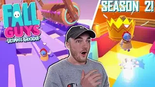 Epic *NEW* Fall Guys Season 2 Gameplay + 1st Fall Guys VICTORY!