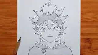 how to draw Asta | Asta step by step | easy tutorial