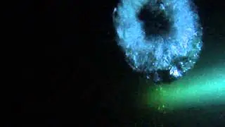 How dark is the river? Blowing bubble at 16 m on breathhold in the Keurbooms river