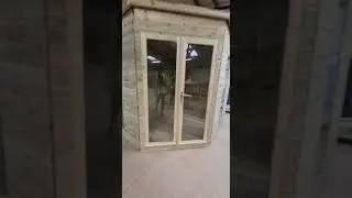 Wooden Summerhouse Pre-Build: 8ft x 8ft Corner Pent Summerhouse