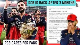 RCB is Back On Social Media After 3 Months, Announced RCB CARES for Fans #viratkohli #rcb