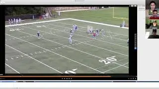 Coach Metzbower of UNC's Dog Drill