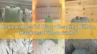Review Blissful Diary Reading Pillow, Backrest Pillow with Shredded Memory Foam for Adult & Children