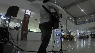 Solo busking Segamat Central
