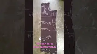 38 chest loose dress measurements #shorts #rakshitha tailoring