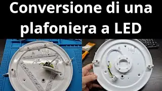 Conversione di una plafoniera a GX53