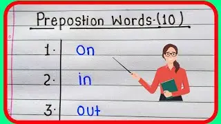 preposition words 10 | 10 Example of preposition | preposition in English grammar |preposition word