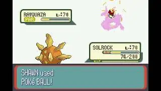 Pok&eacute;mon Ruby Version - Catching Rayquaza