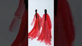 Enchanting Chinese Girl Painting | Fusion of Traditional and Modern Art#shortsfeed #shorts #art