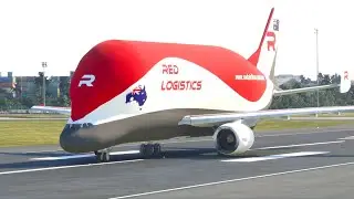 Too Heavy to Fly? Airbus Beluga Takes Off from Sydney Airport!