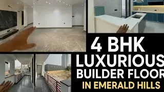 4BHK Luxurious Builder floor in Emerald Hills 👌 || GURGAON 📍|| MAGIC FLOORS REALTY