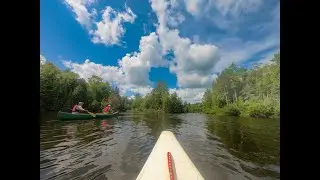 Canoeing the North Fork Flambeau River rapids