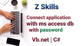 Connect application with ms access database password protected | vb.net c# connection ms access