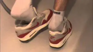 nike air max one and shox sneaker and piss play