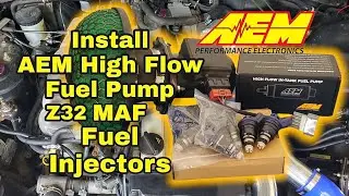 R32 Skyline - Install AEM High Flow Fuel Pump, Z32 MAF, and Fuel Injectors.