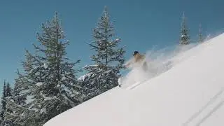 Skiing in the Interior of British Columbia, Canada