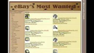 EBay site with item's Watch Count - www.ebays-mostwanted.com