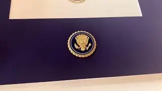 Presidential  Certificate & Badge for Exemplary Service