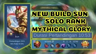 HARD GAME|GAME PLAY SUN HYPER CARRY⁉️NEW BUILD SUN SOLO RANK....